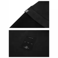 Світшот чорний unisex pullup oversize чорний однотонний модний утеплений на флісі унісекс оверсайз бавовняний купити