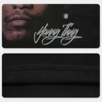 Футболка «Young Thug»: бавовна, вільний крій, круглий комір. Принт "Young Thug".