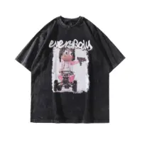 Футболка «Baby Uzi Vert 2» дихаюча бавовна, м'яка на дотик, стійка до зношування, стандартний поло-комір, короткі рукава з принтом
