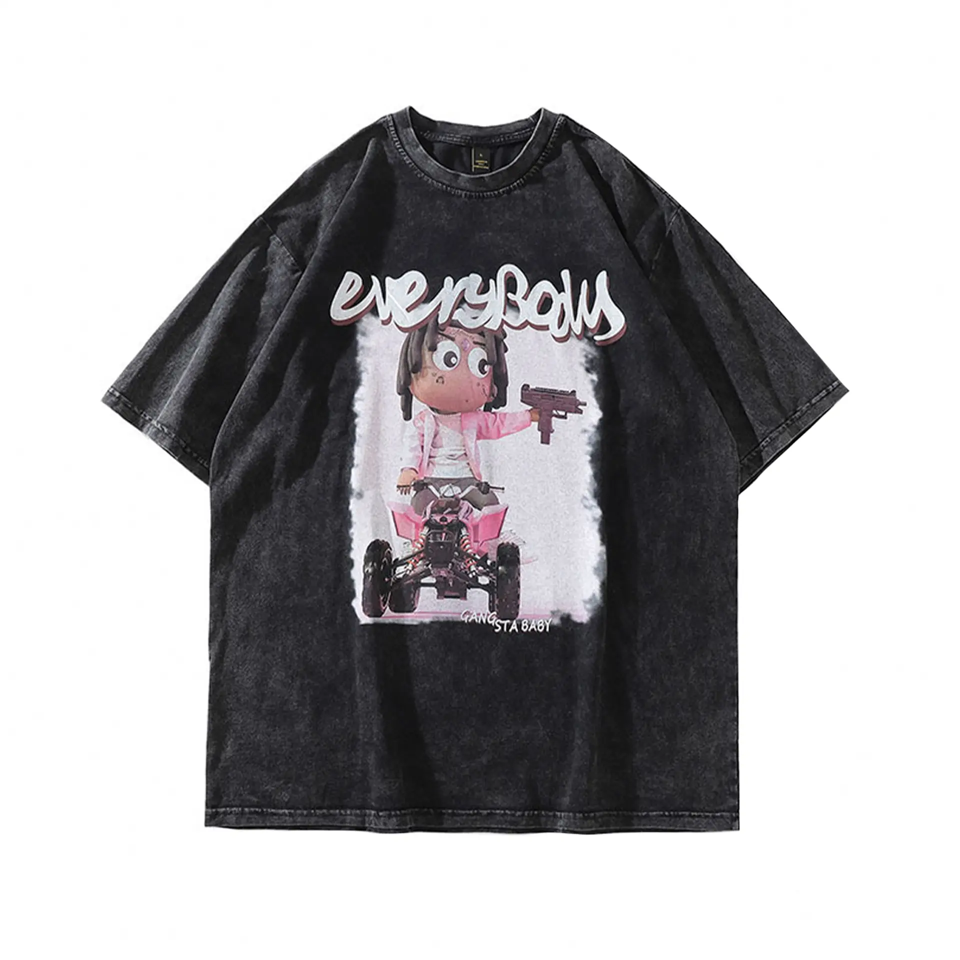 Футболка «Baby Uzi Vert 2» Футболка «Baby Uzi Vert 2» дихаюча бавовна, м'яка на дотик, стійка до зношування, стандартний поло-комір, короткі рукава з принтом