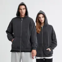 Zip-худі «Thunder Bolt» однотонна бавовна з капюшоном, кругла горловина, блискавка, бічні кишені, еластичні манжети