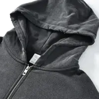 Zip-худі «Thunder Bolt» однотонна бавовна з капюшоном, кругла горловина, блискавка, бічні кишені, еластичні манжети