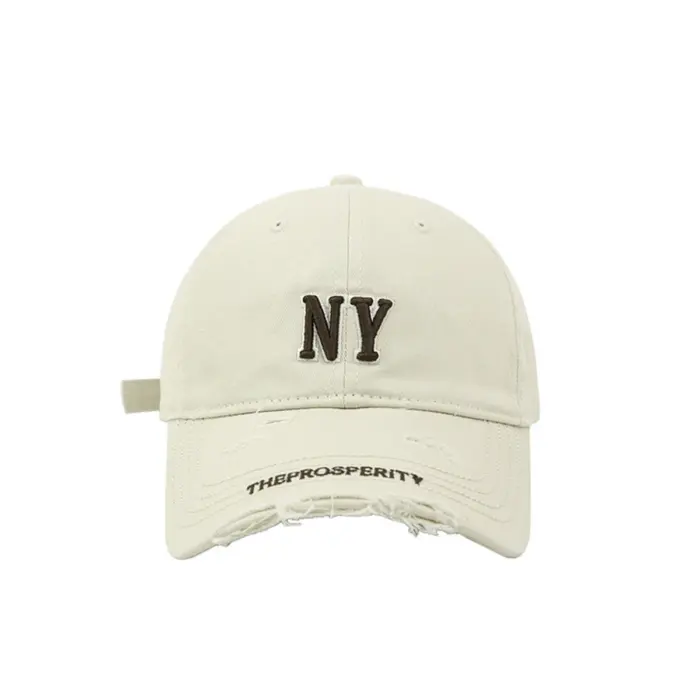 Бейсболка «New York» у вінтажному стилі з вишивкою «NY» та ефектом потертості. Доступна в семи кольорах.