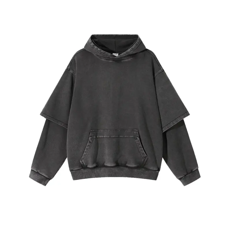 Худі oversize з подвійним рукавом «REIGN» - Зображення 3