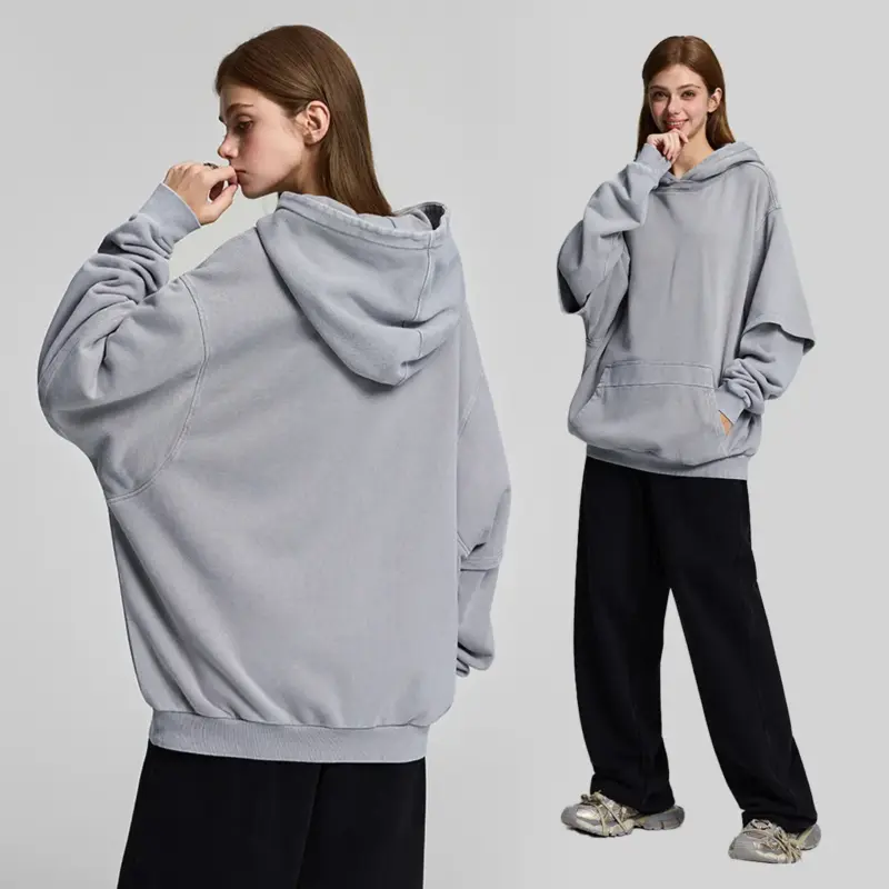 Худі oversize з подвійним рукавом «REIGN» - Зображення 8