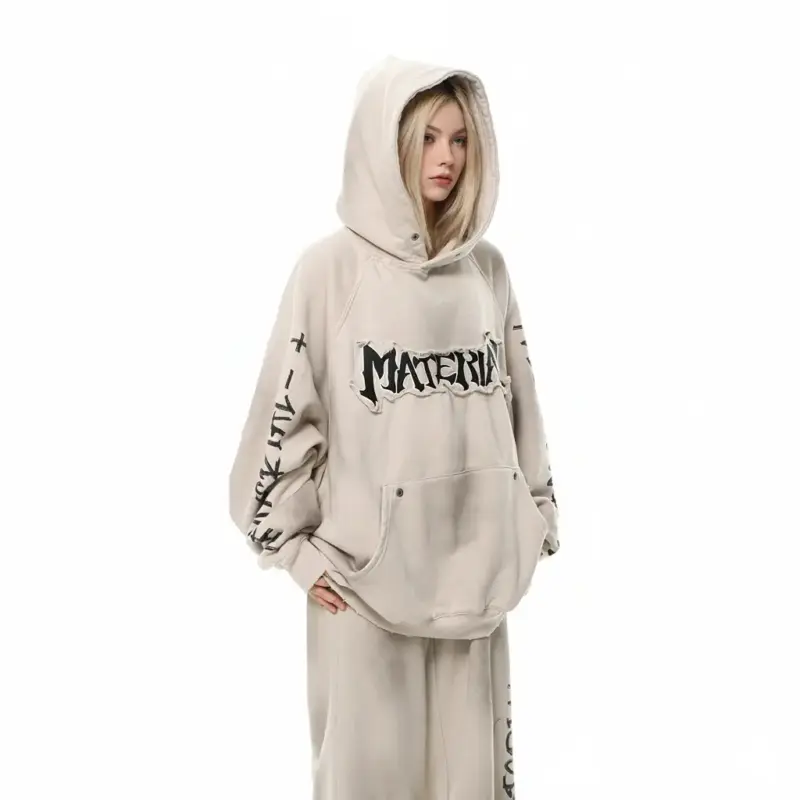 Худі oversized «MATERIAL» - Зображення 9