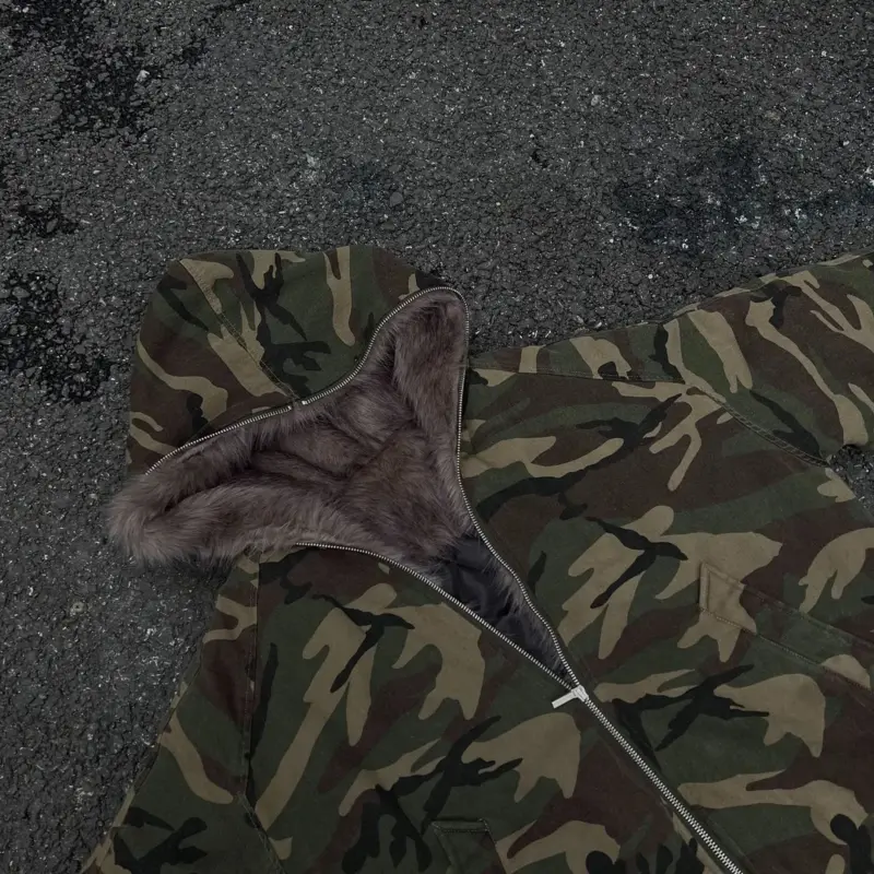 Джинсова куртка з хутром «CAMO HAVEN» - Зображення 10