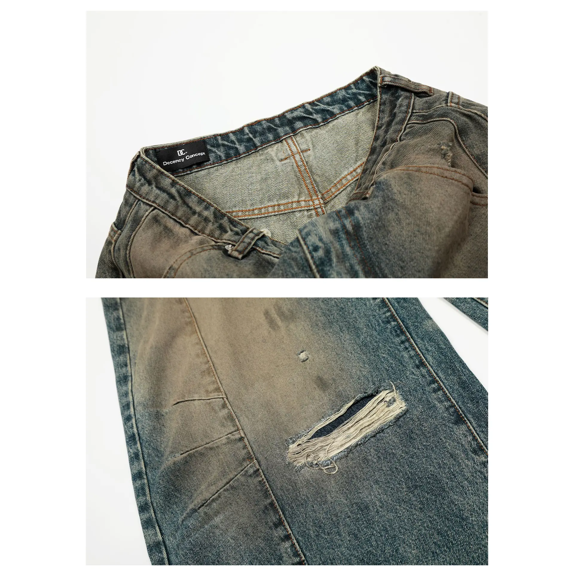 【EGOTRIPPING】NARD DENIM damage Джинси «RAW DAMAGE» - Pullup