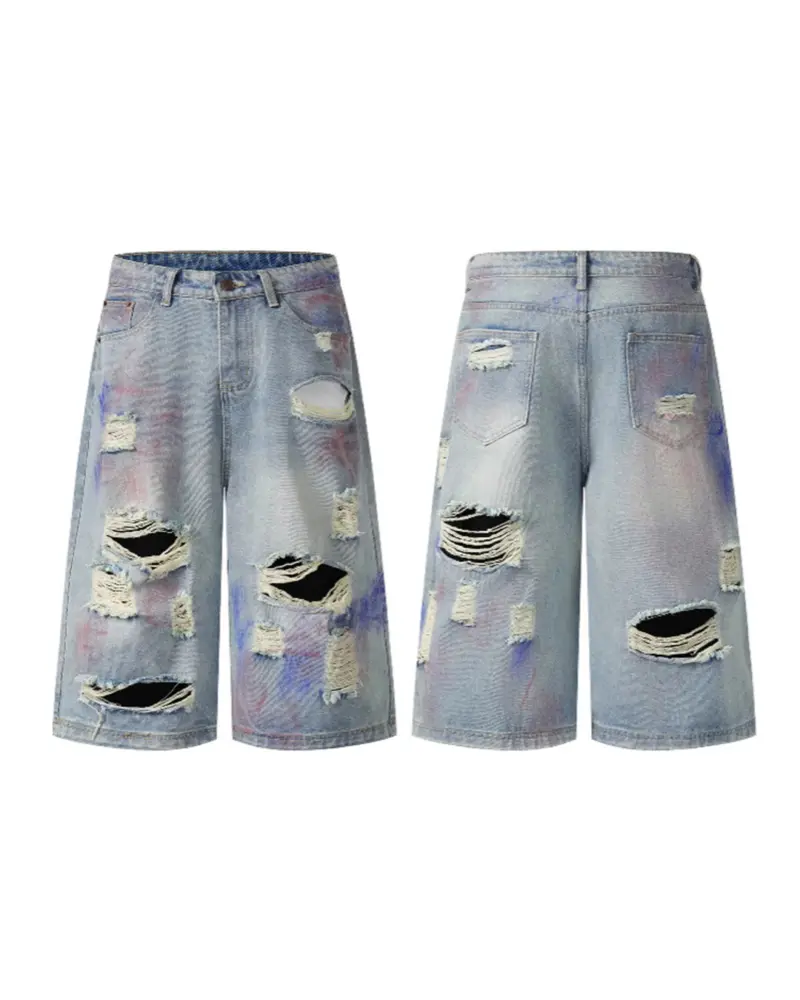 Джинсові шорти «ACID-WASH» - Зображення 7