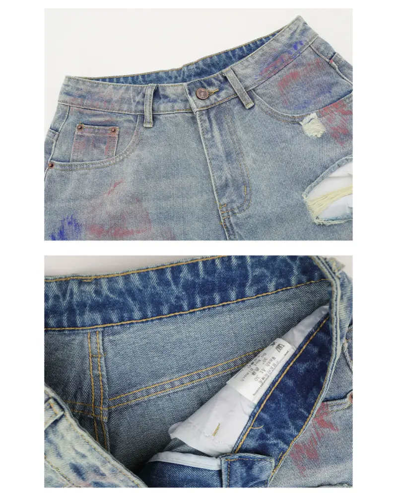 Джинсові шорти «ACID-WASH» - Зображення 4